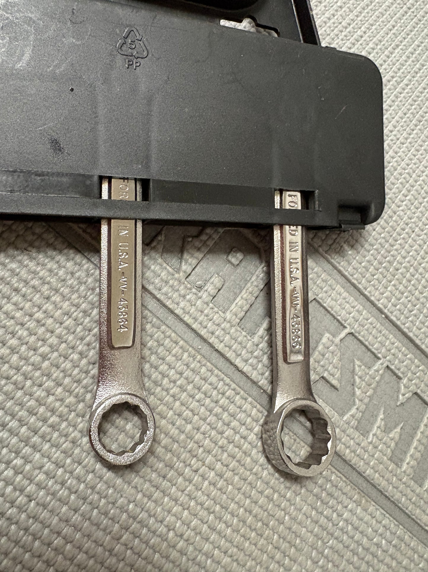 NOS Sears Craftsman USA 3pc Short Box End Wrench Set SAE 44192 VV Series