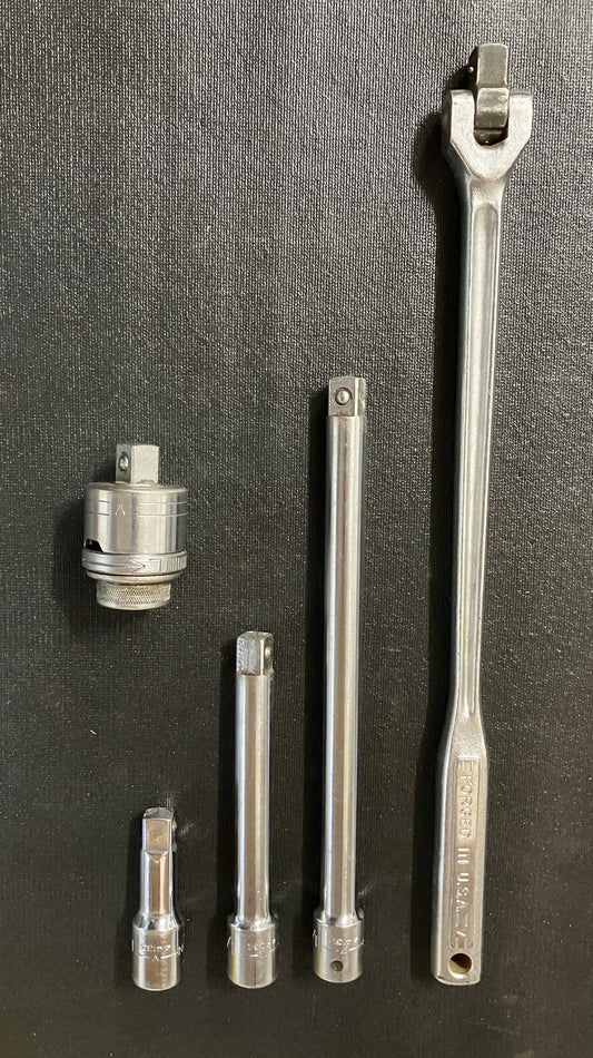 Vintage Craftsman 1/2” Drive Breaker Bar & Accessories Bundle