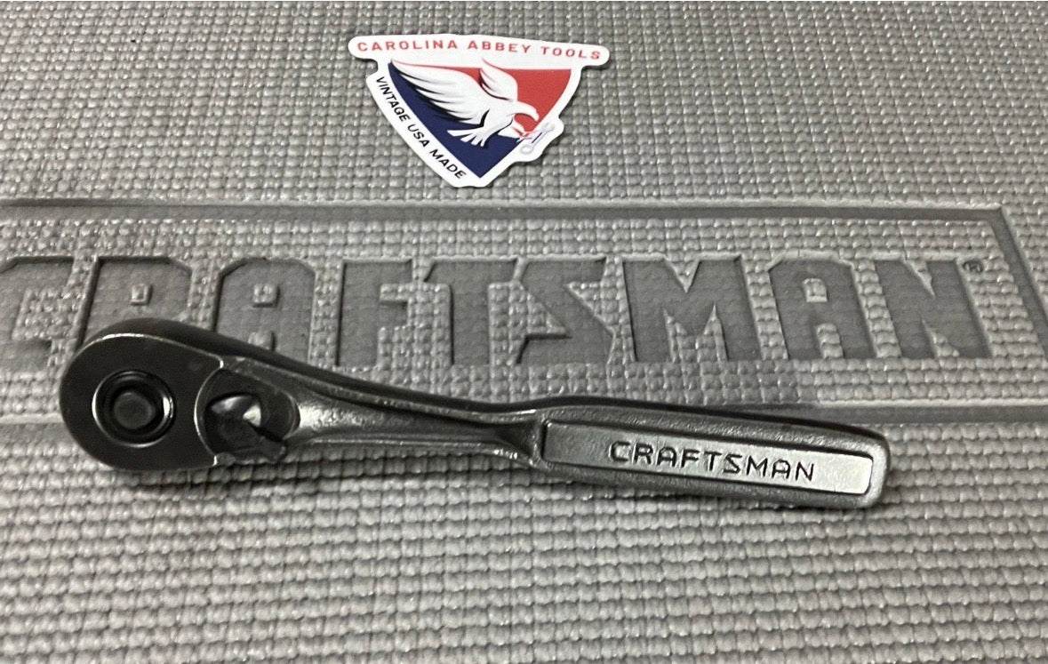 Rare Sears Craftsman 3/8” Drive Black Oxide Ratchet 44837 VM USA