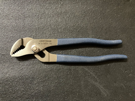 Vintage Craftsman 7” Arc Joint (Water Pump) Pliers Blue Handle 45024 WF USA