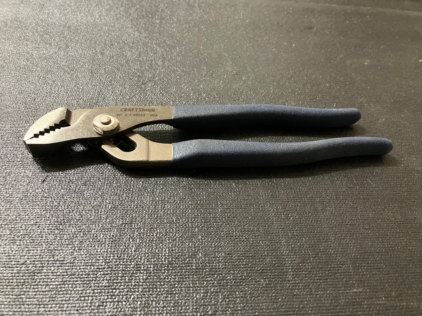 Vintage Craftsman 7” Arc Joint (Water Pump) Pliers Blue Handle 45024 WF USA