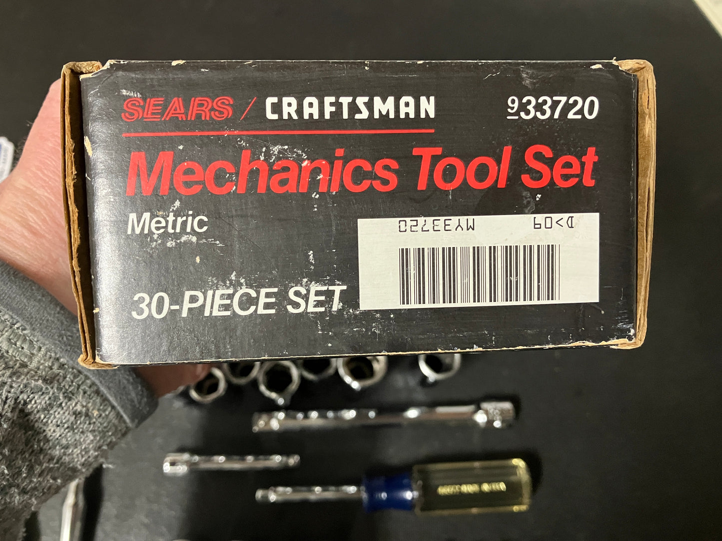 Vintage Craftsman 30pc Mechanics Set 33720 w/ Gold Label Ratchets - Like New