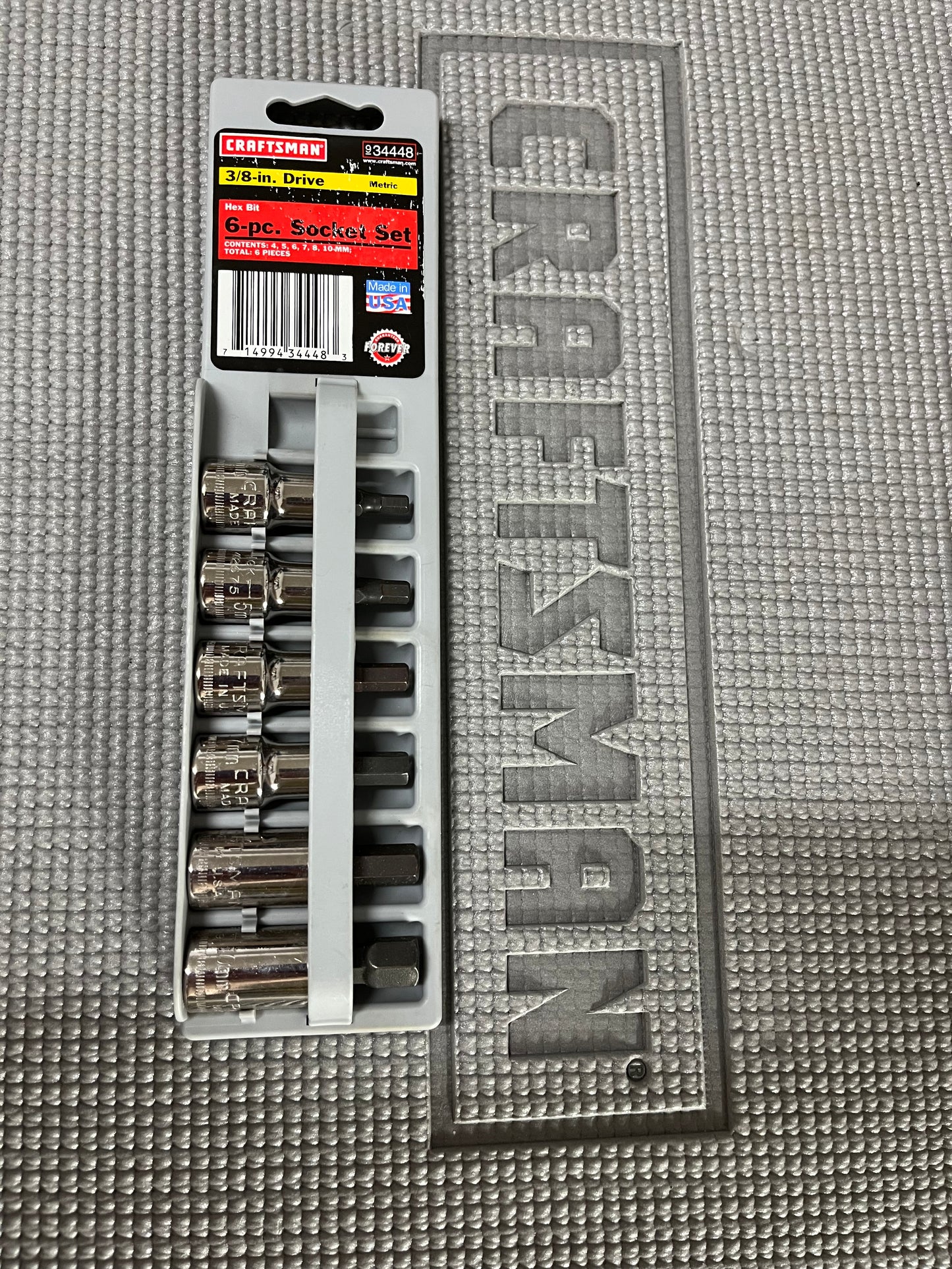 NOS Sears Craftsman 12pc Hex Bit Socket Sets SAE Metric 34447 34448 USA -GK-