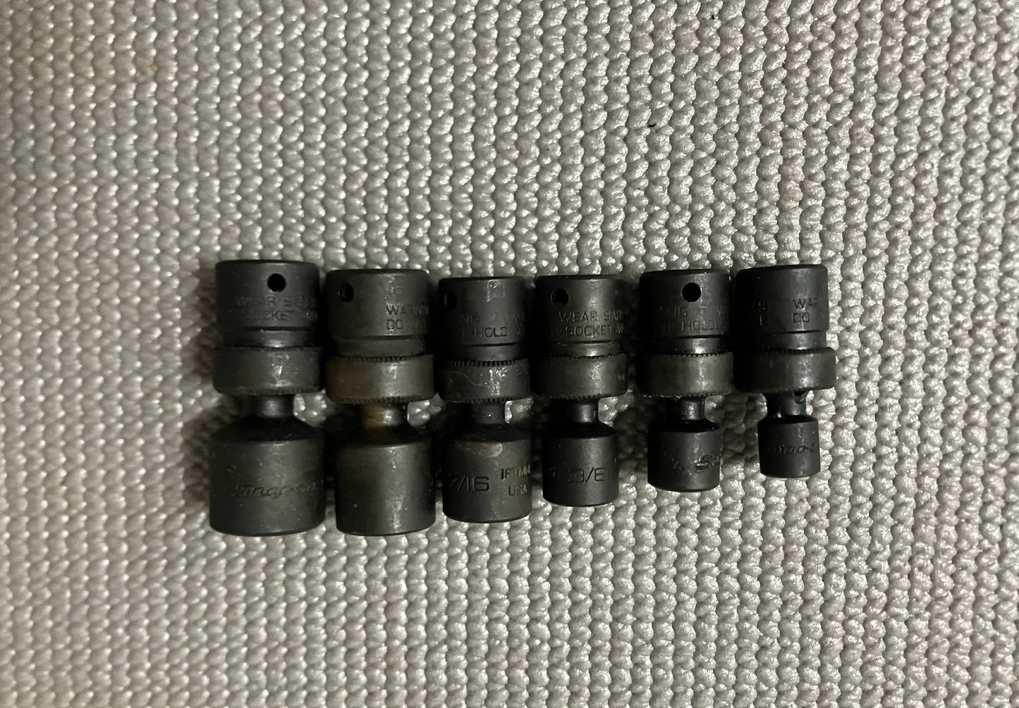 Snap On 106IPTMA 6pc SAE Shallow Swivel Impact Socket Set 1/4” Drive 1/4-9/16”