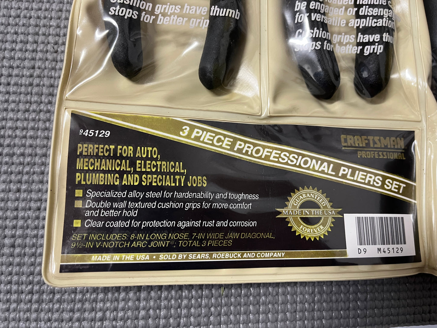 NOS Crafstman Professional 3pc Plier Set 45129 WF USA 45582 45574 45481