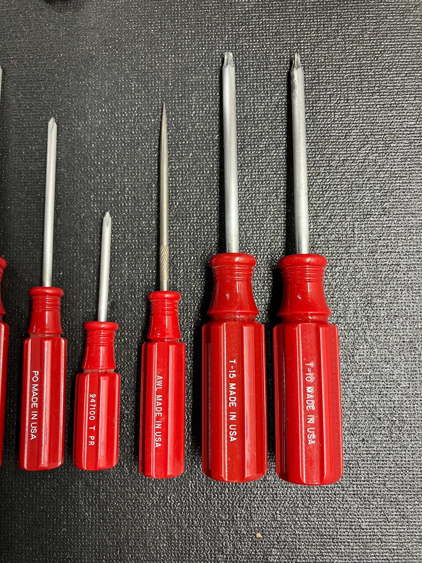 Vintage Craftsman 14pc Red Screwdriver Bundle USA