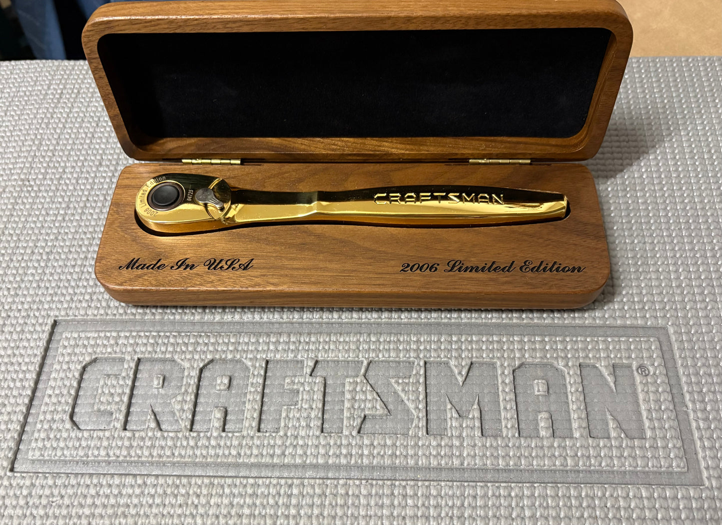 NOS Craftsman Gold 3/8” Drive Thin Profile Ratchet 44995 USA 2006 Limited Edition