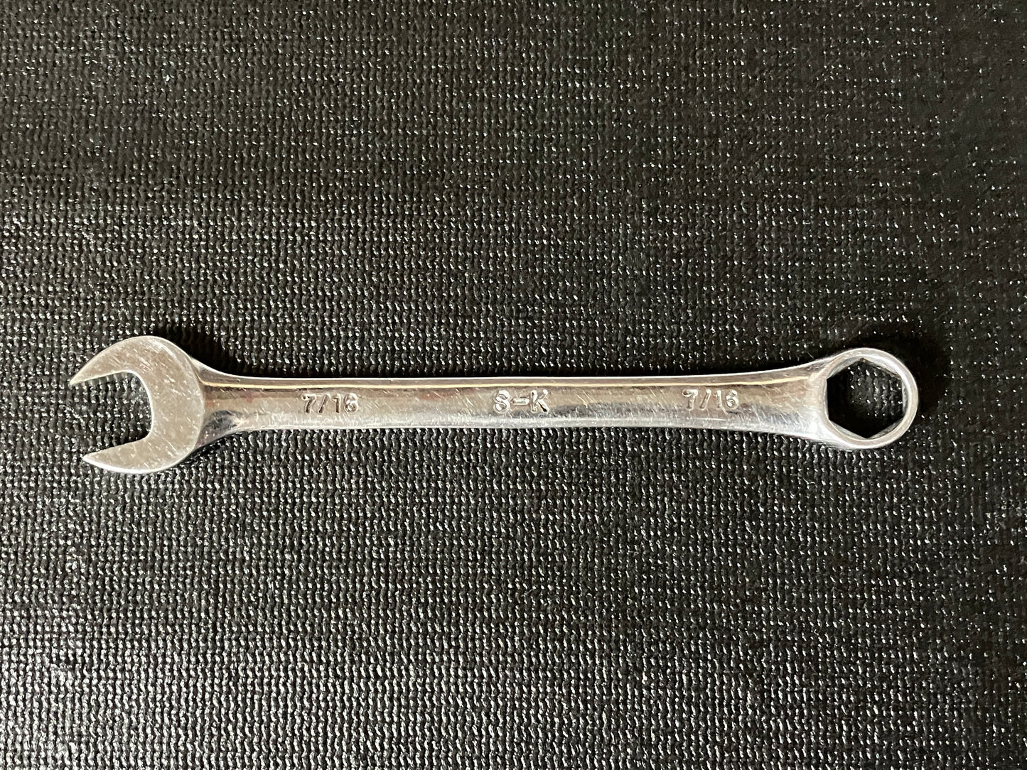 SK Hand Tools 88214 7/16” 6 Point Combination Wrench Full Polish USA