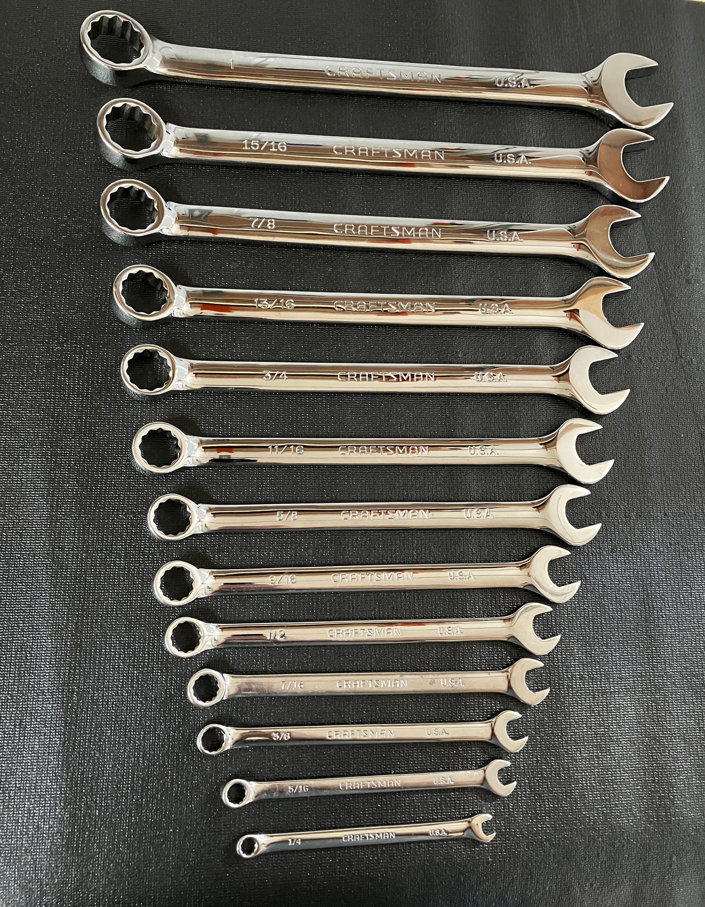 Vintage Craftsman Professional 26pc SAE Metric Combination Wrench Set 45XXX USA