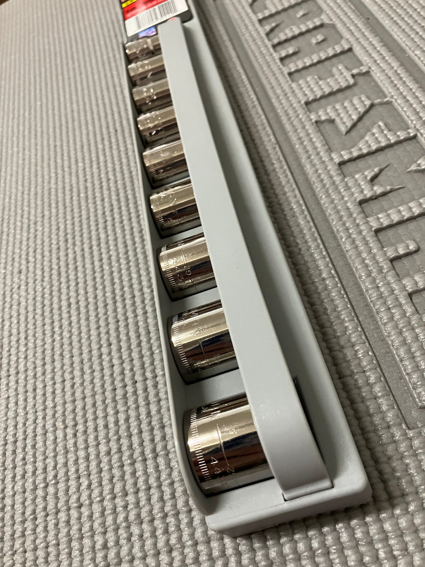 NOS Sears Craftsman 12 Point 3/8” Drive Socket Set Metric 34442 USA 10-18mm