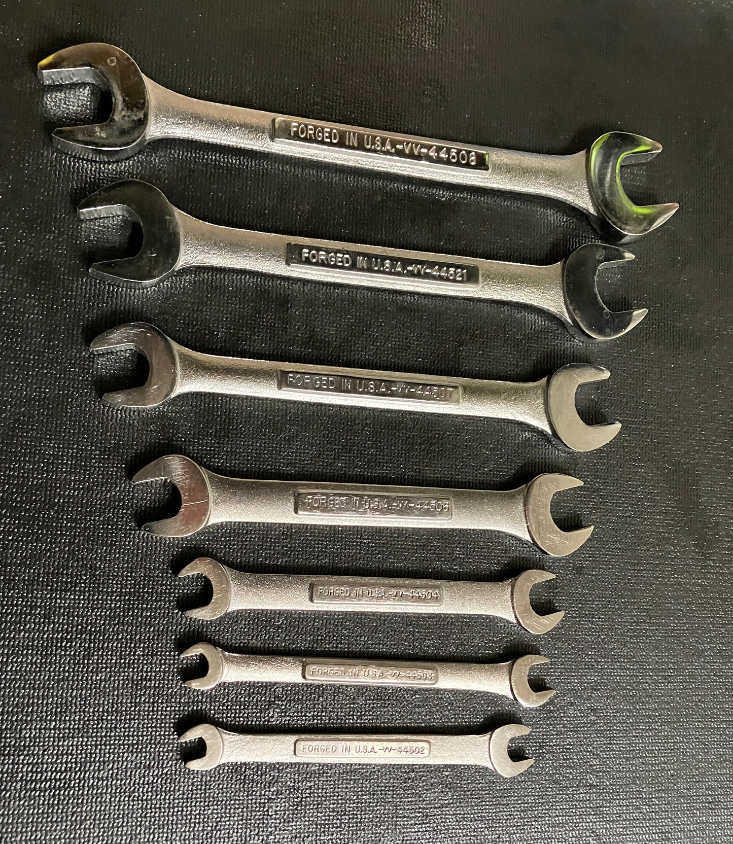 Vintage Craftsman 7pc Metric Double Open End Wrench Set 6-19mm USA