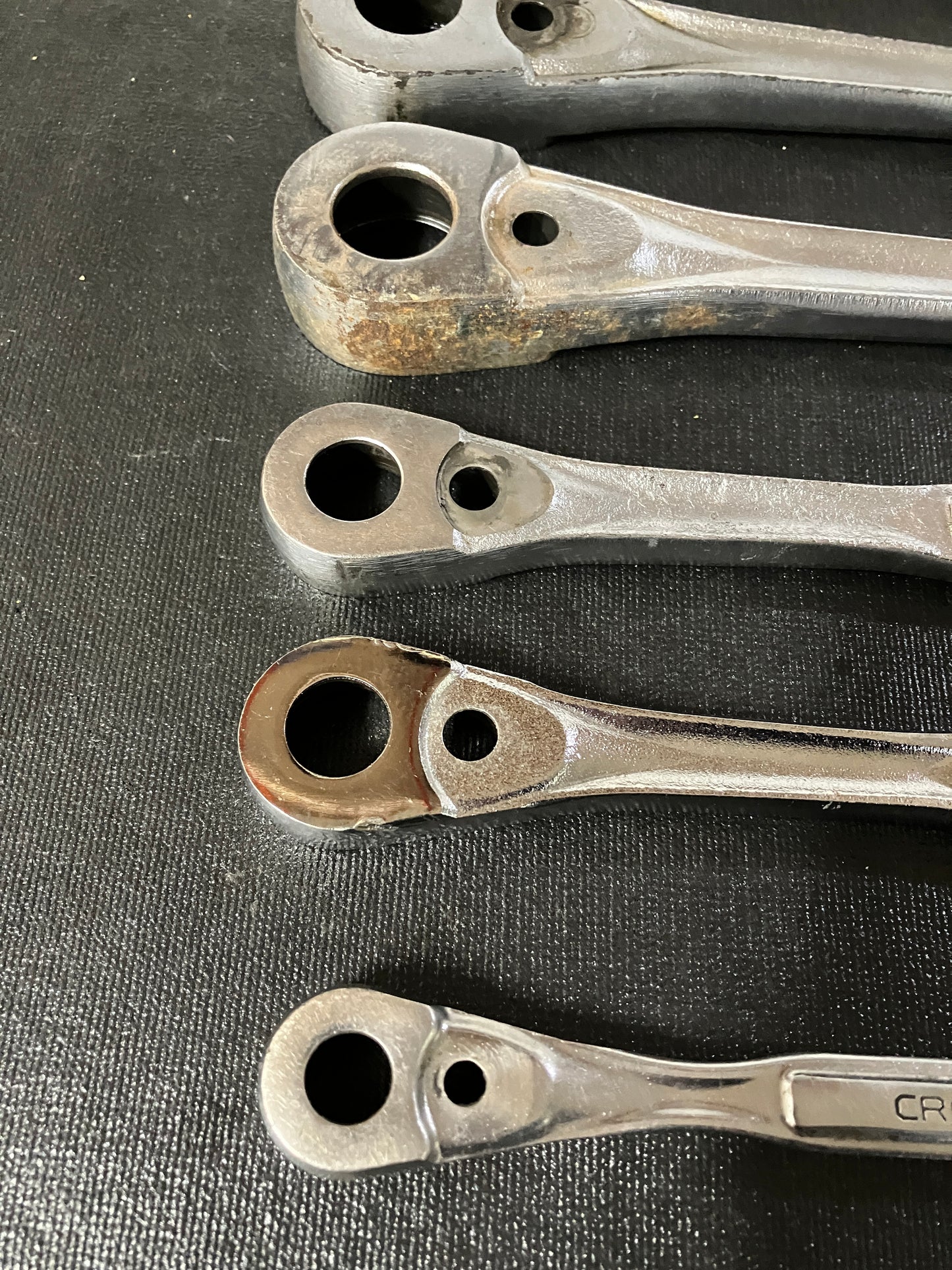 6 Vintage Craftsman Empty Ratchet Handles USA 1/4” 44807 3/8” 44808 1/2” 44809
