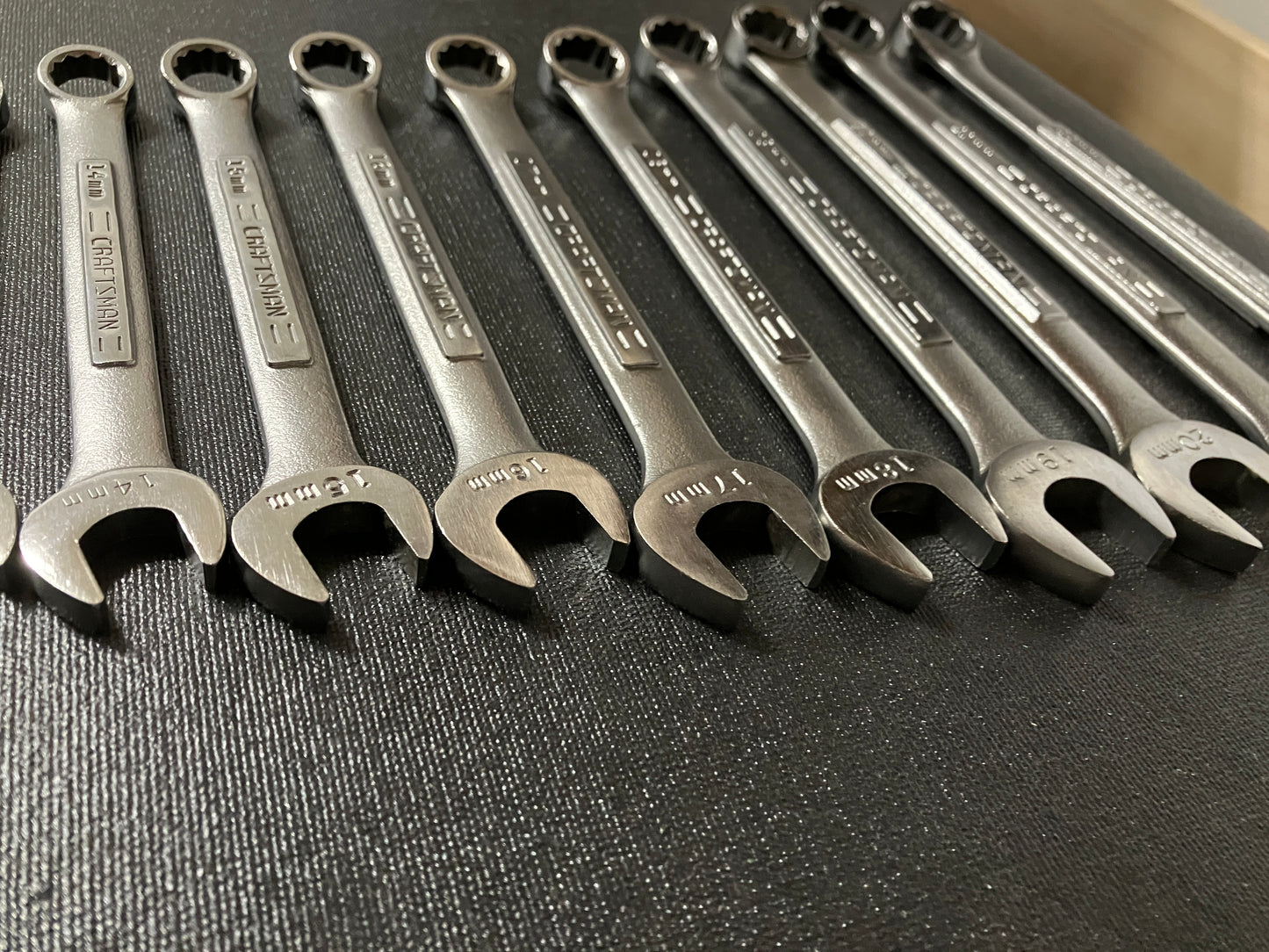 Vintage Craftsman 17pc Metric Combination Wrench Set 6-22mm USA No Skips -VV- & VA