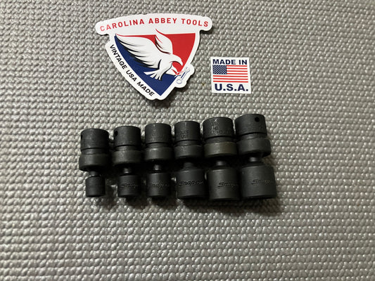 Snap On 106IPTMA 6pc SAE Shallow Swivel Impact Socket Set 1/4” Drive 1/4-9/16”