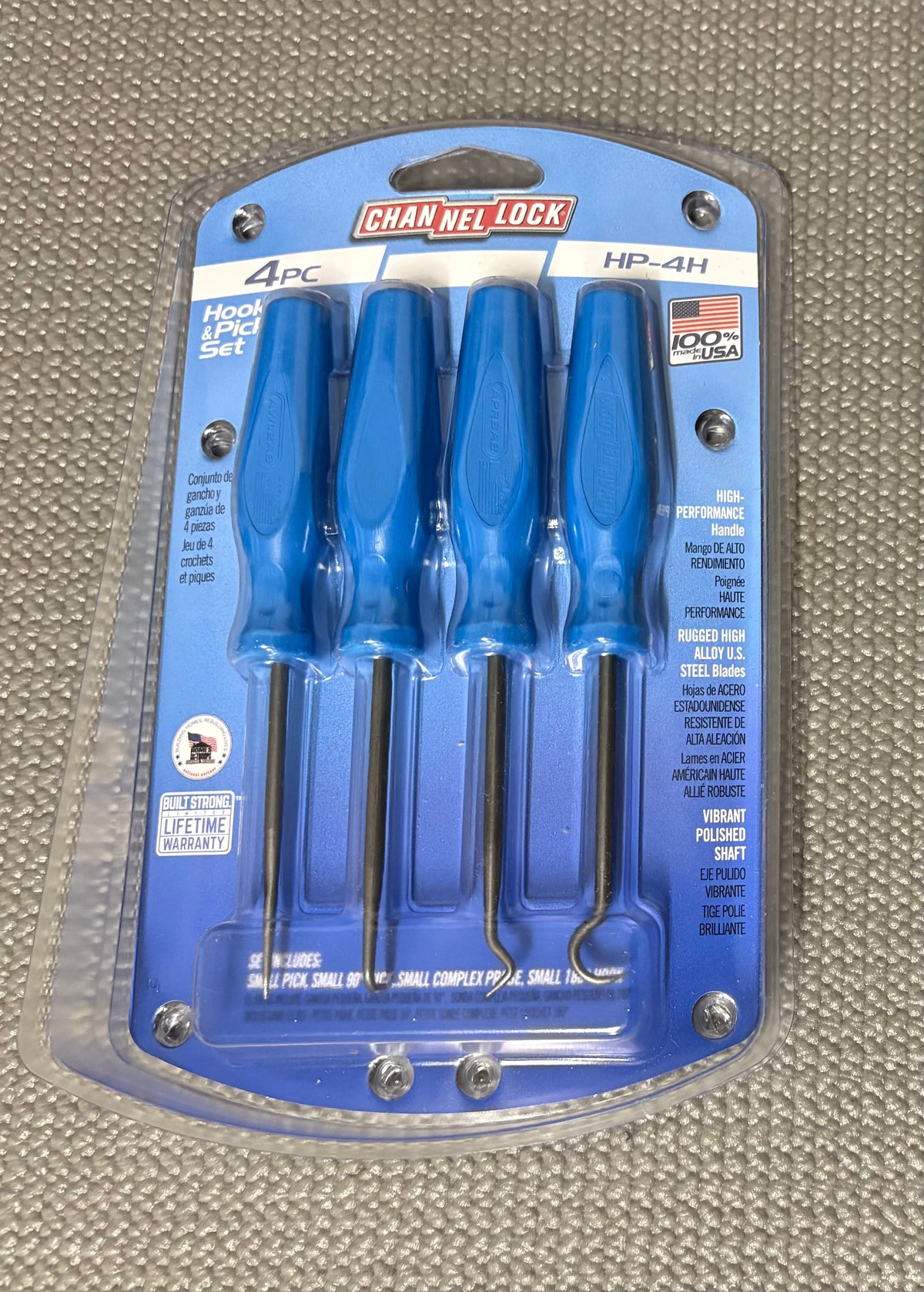 Channellock 4pc Precision Hook & Pick Set HP-4H USA