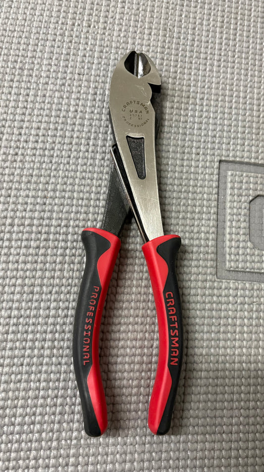 NOS Sears Craftsman Professional 8" Wide Jaw Diagonal Pliers 45767 WF USA