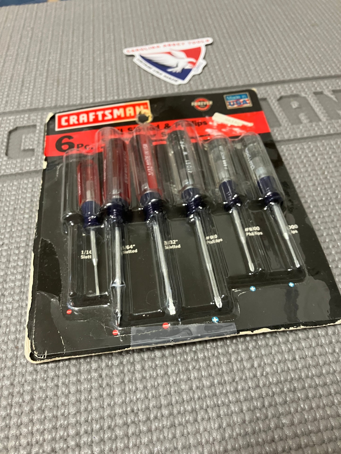 Craftsman 6-Piece Mini Screwdriver Set USA Made Slotted Phillips