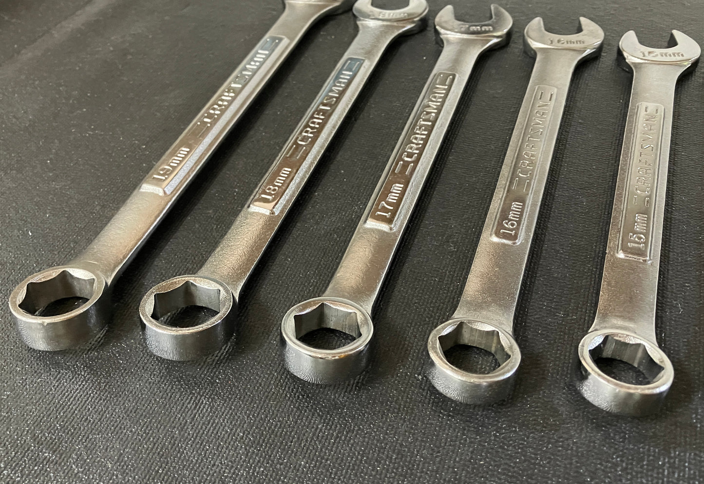 Vintage Craftsman 14pc Metric 6 Point Combination Wrench Set 6mm - 19mm -VA- USA