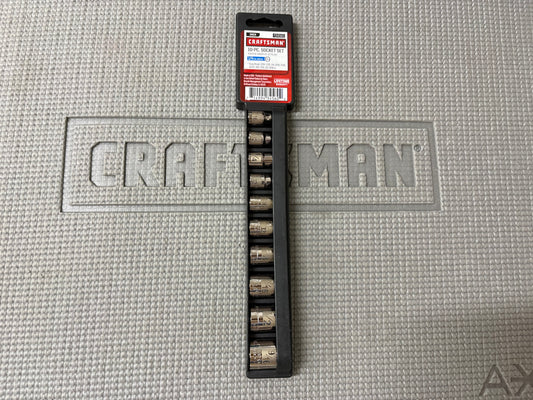 NOS Sears Craftsman 10pc 1/4” Drive Easy Read Socket Set 34560 G2D USA Dual Mark