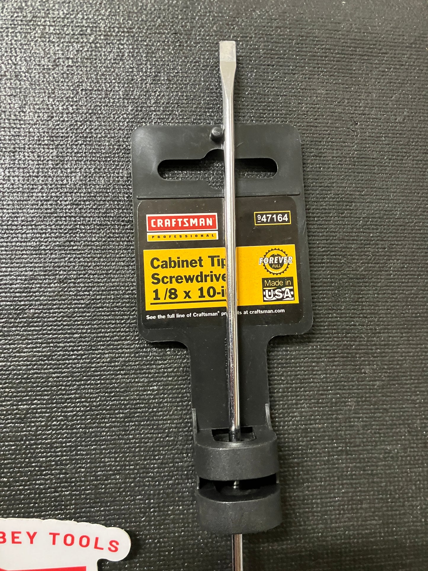 NOS Craftsman Professional 1/8” x 10” Cabinet Tip Screwdrivers 47164 WF USA