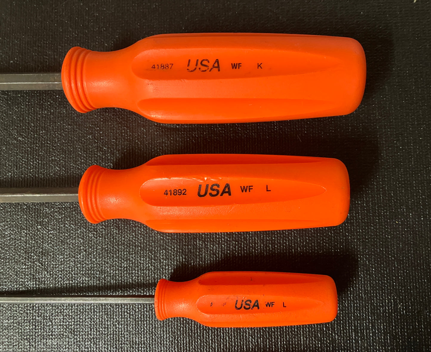 Vintage Craftsman 7pc Orange Hi Viz Plier & Screwdriver Bundle 45234 WF USA