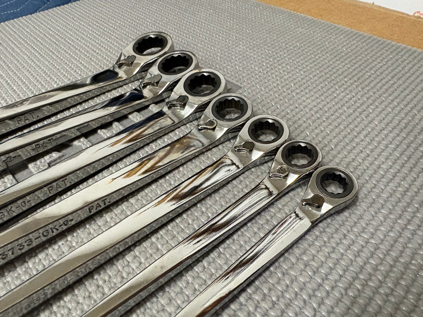 Rare Sears Craftsman USA Reversible Ratcheting Cross Force Wrench Set SAE 44850