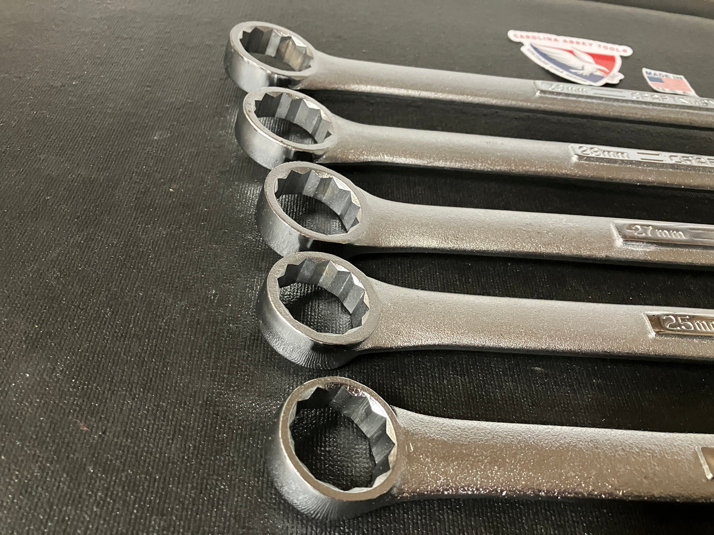 Vintage Craftsman 5pc Jumbo Metric Double Box End Wrenches 24-32mm -V- & -VV-USA