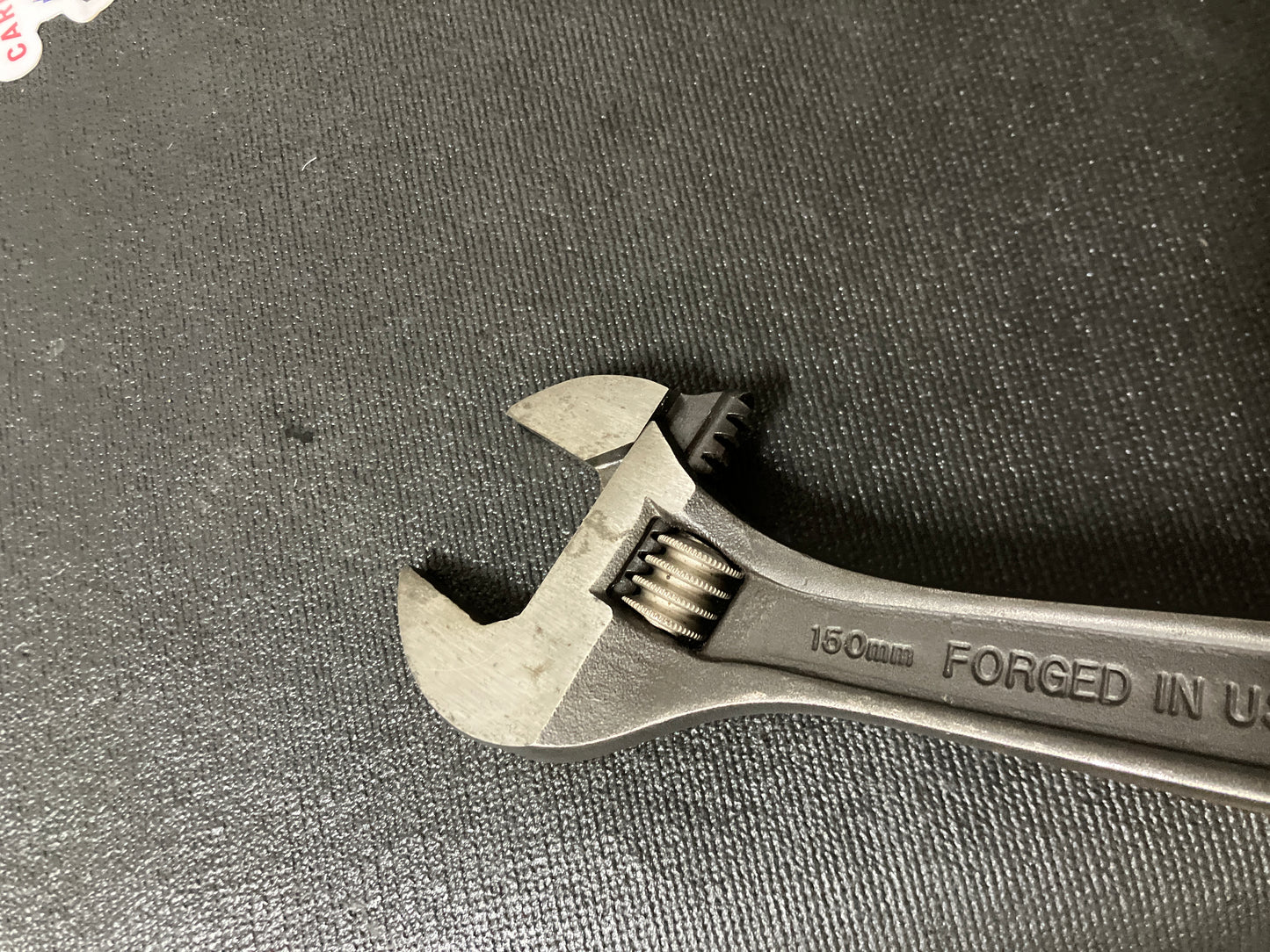 Rare Vintage Craftsman 6” Black Oxide Adjustable Wrench 4451 WF USA