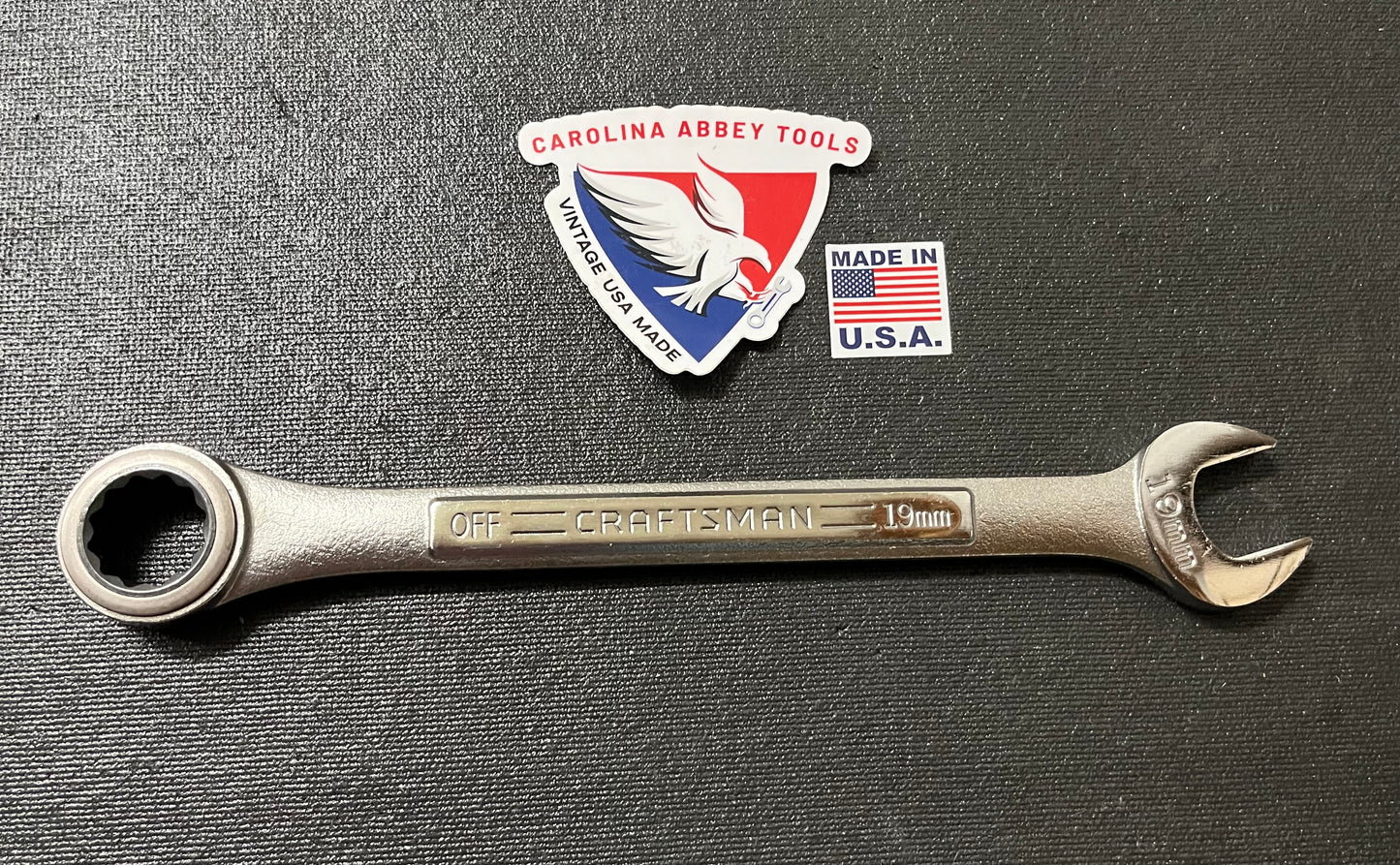 Vintage Craftsman 19mm Heavy Duty Ratcheting Wrench 42658 -VA- USA Catalog Only