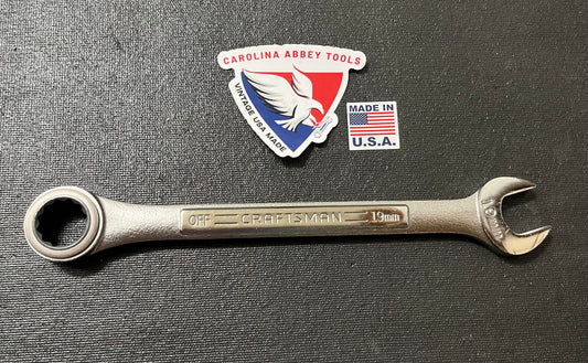 Vintage Craftsman 19mm Heavy Duty Ratcheting Wrench 42658 -VA- USA Catalog Only