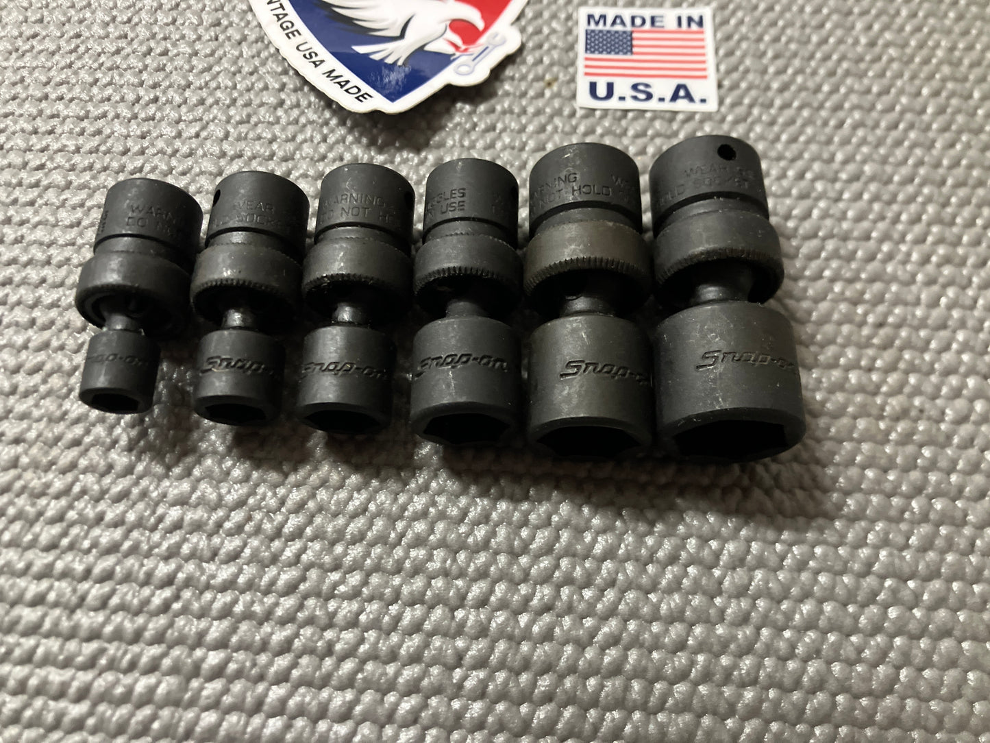 Snap On 106IPTMA 6pc SAE Shallow Swivel Impact Socket Set 1/4” Drive 1/4-9/16”
