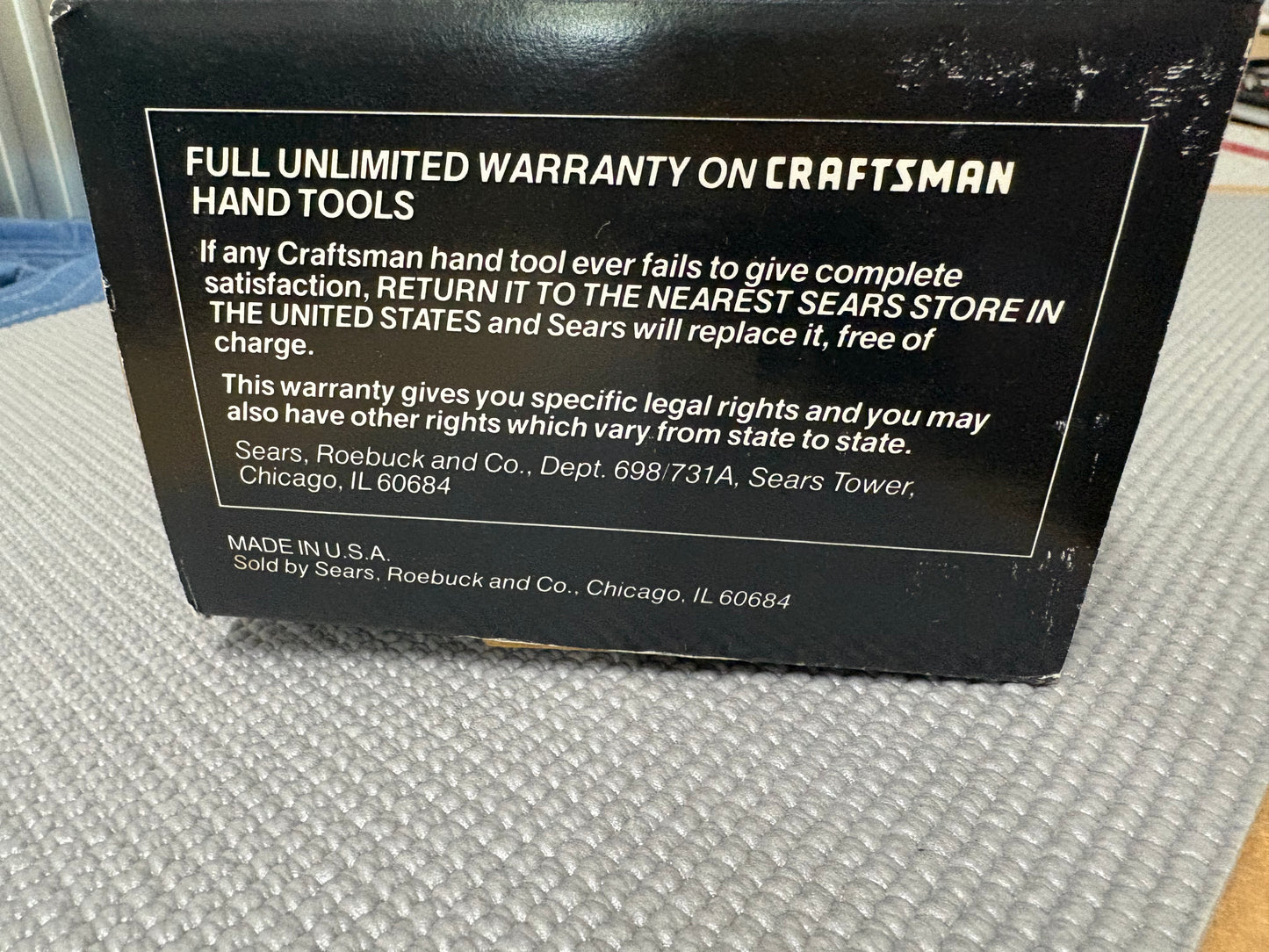 NOS Sears Craftsman 112pc Mechanics Tool Set 33194 USA SAE & MM New & Sealed!
