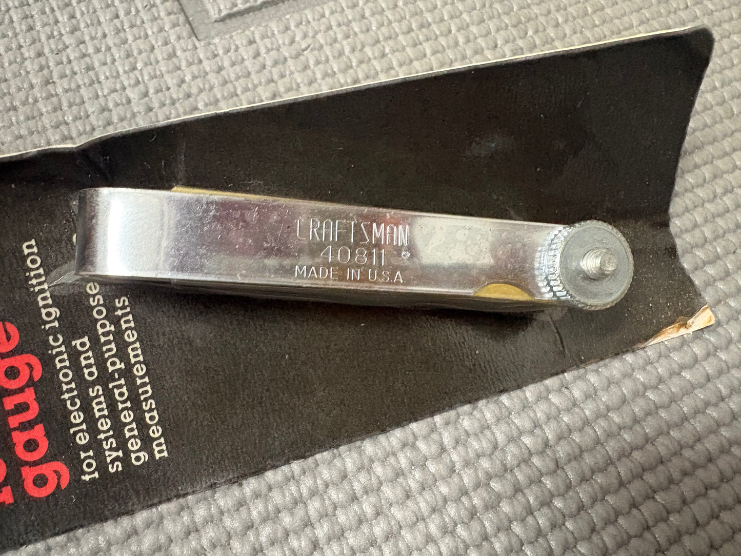 NOS Sears Craftsman USA 36 Blade Feeler Gauge 40811 USA Made