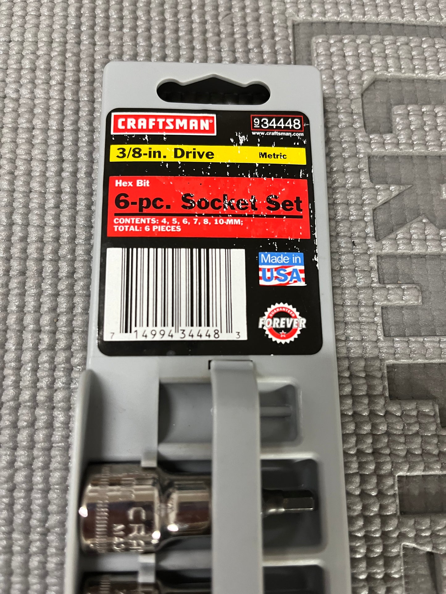 NOS Sears Craftsman 12pc Hex Bit Socket Sets SAE Metric 34447 34448 USA -GK-