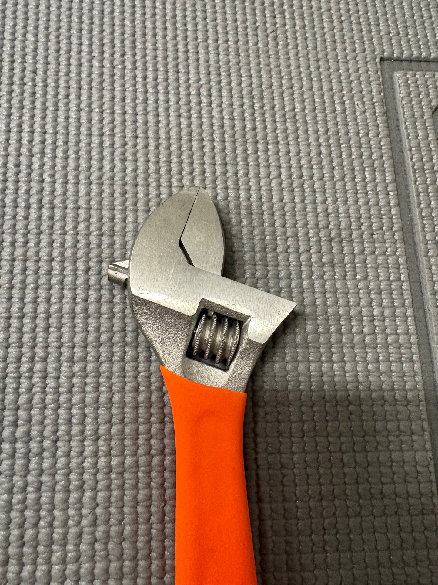 Sears Craftsman Orange Hi Viz 8" Adjustable Wrench 44603 WF USA Like New!