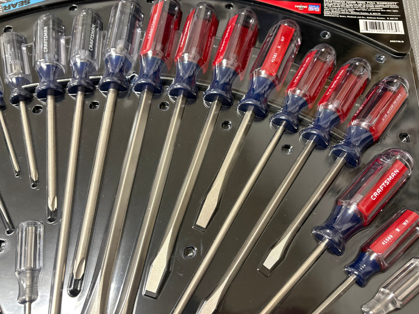 NOS Sears Craftsman Huge 26 Pc Screwdriver Set 47158 WF USA Rare Package