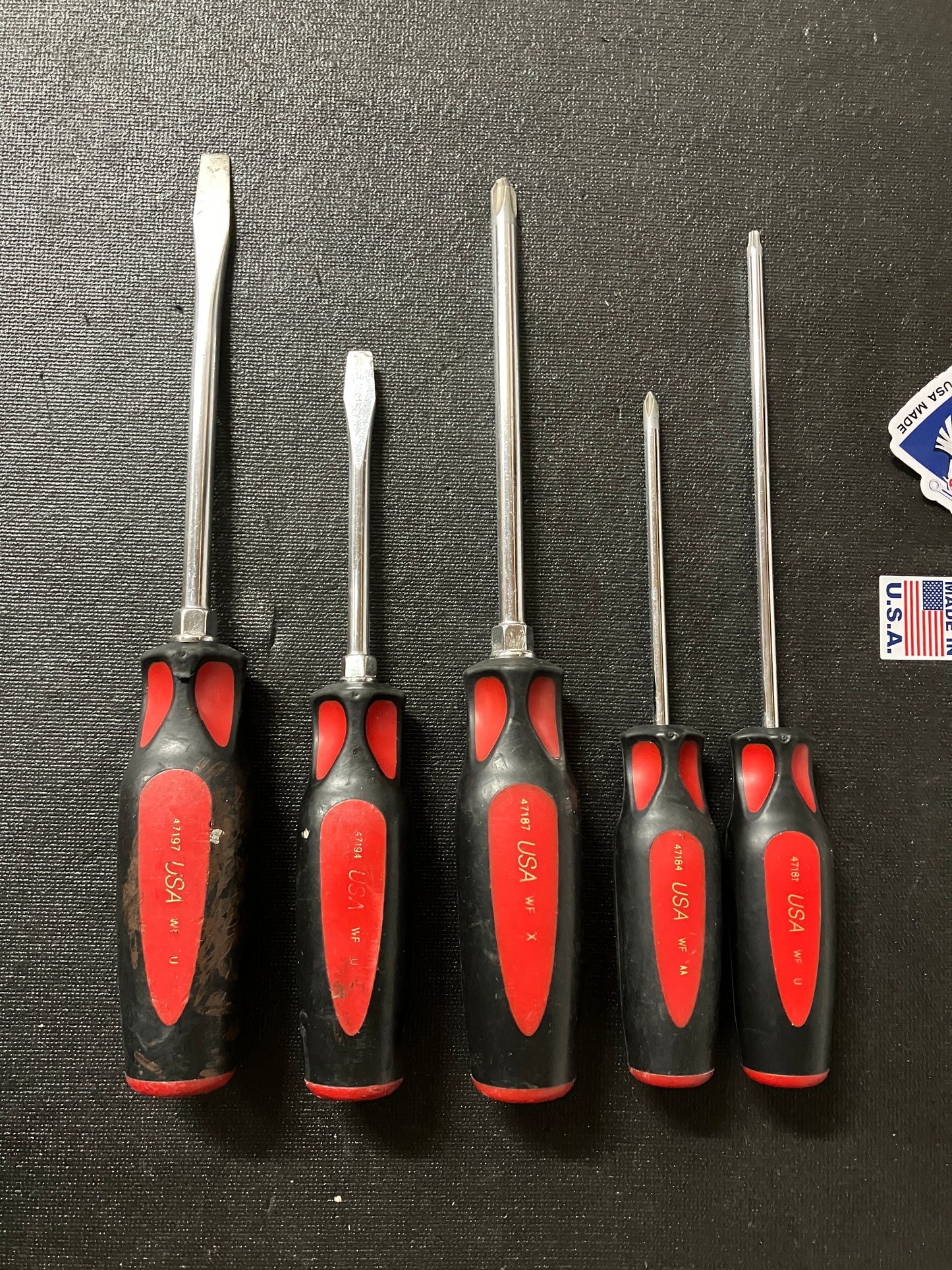 Vintage Craftsman Professional 5pc Screwdriver Bundle WF USA