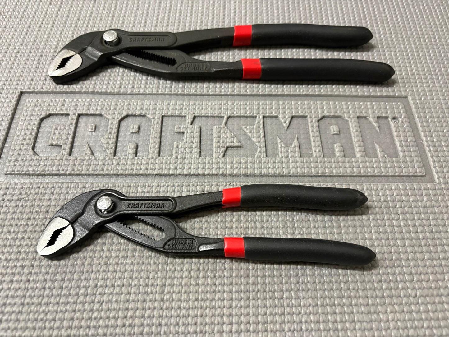 Sears Craftsman 2pc Adjustable Water Pump Pliers Set 45433 7” 45431 & 10” 45430 Made in Germany