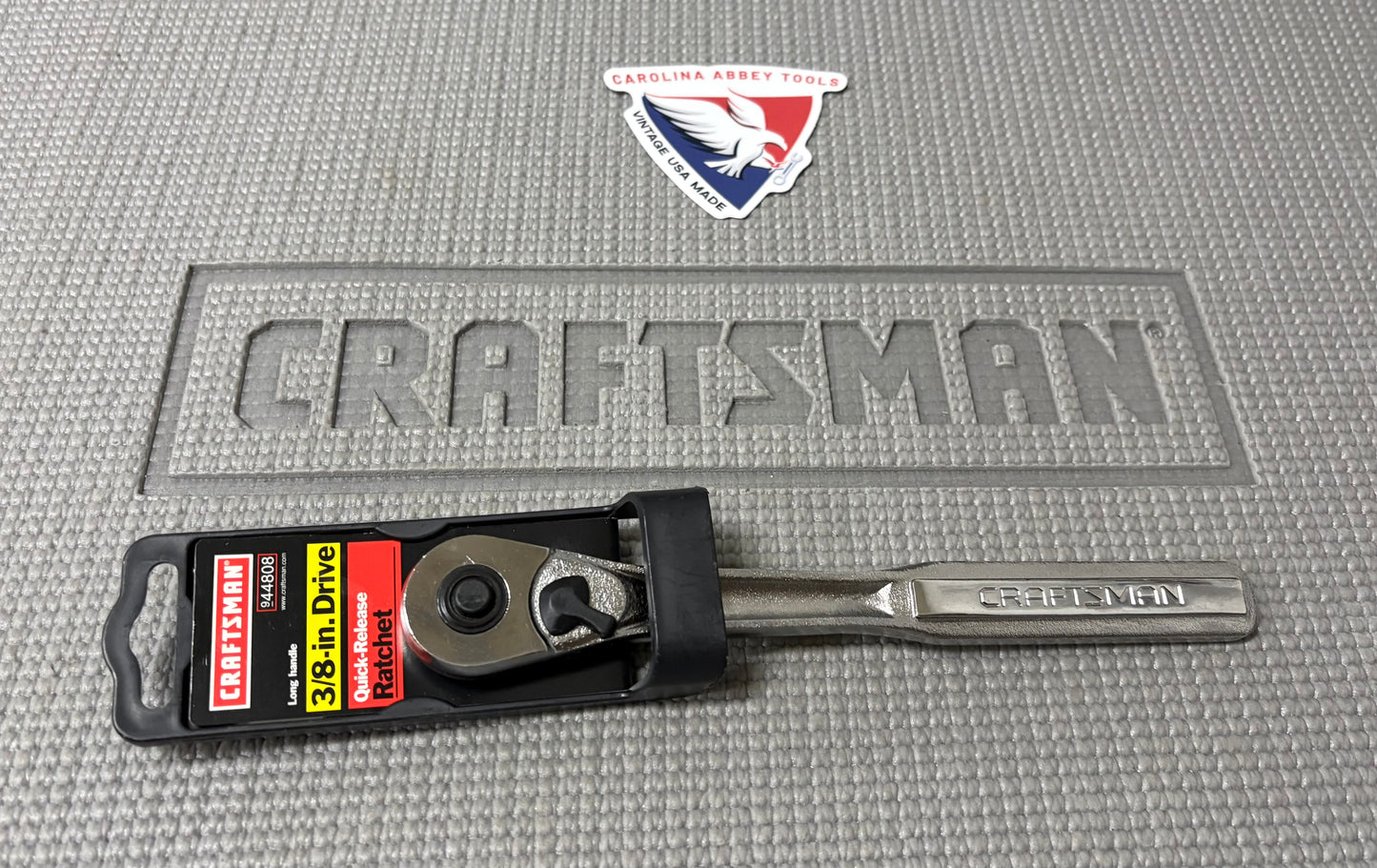 NOS Sears Craftsman USA 3/8” Drive Quick Release Ratchet 44808 Long Handle