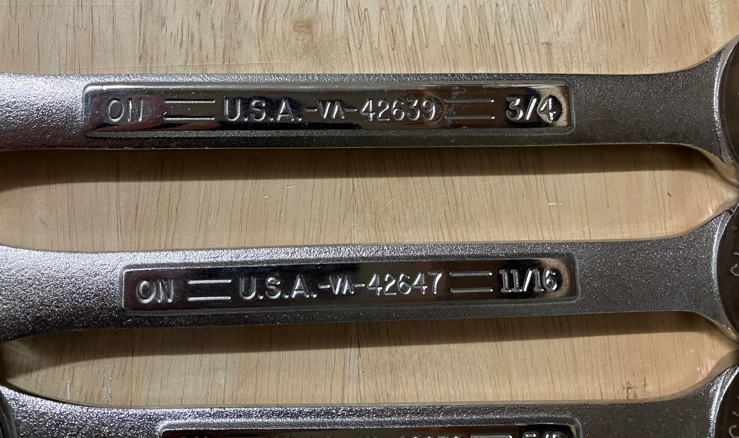 Vintage Craftsman 8pc SAE Ratcheting Combination Wrench Set 5/16 - 3/4 42444 USA