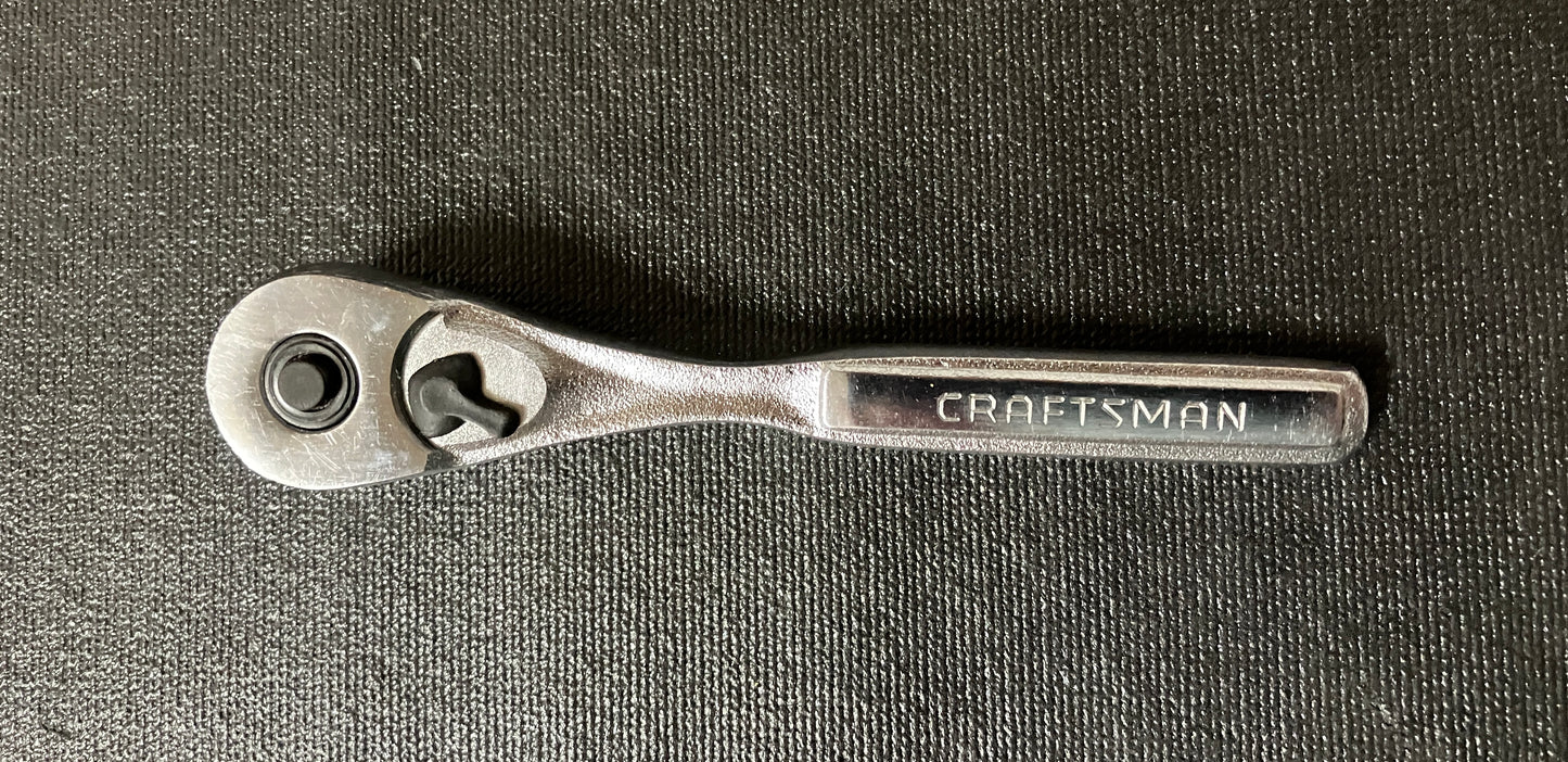 Vintage Craftsman 1/4” Drive Ratchet Quick Release 44807 VM USA