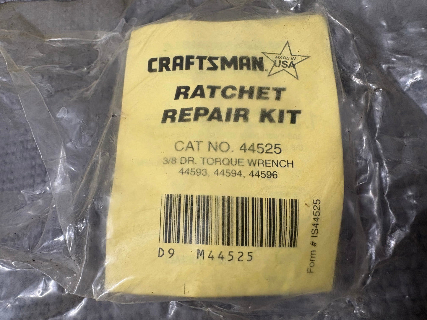 NOS Sears Craftsman USA 3/8” Drive Torque Wrench Repair Kit 44525 44594 44596