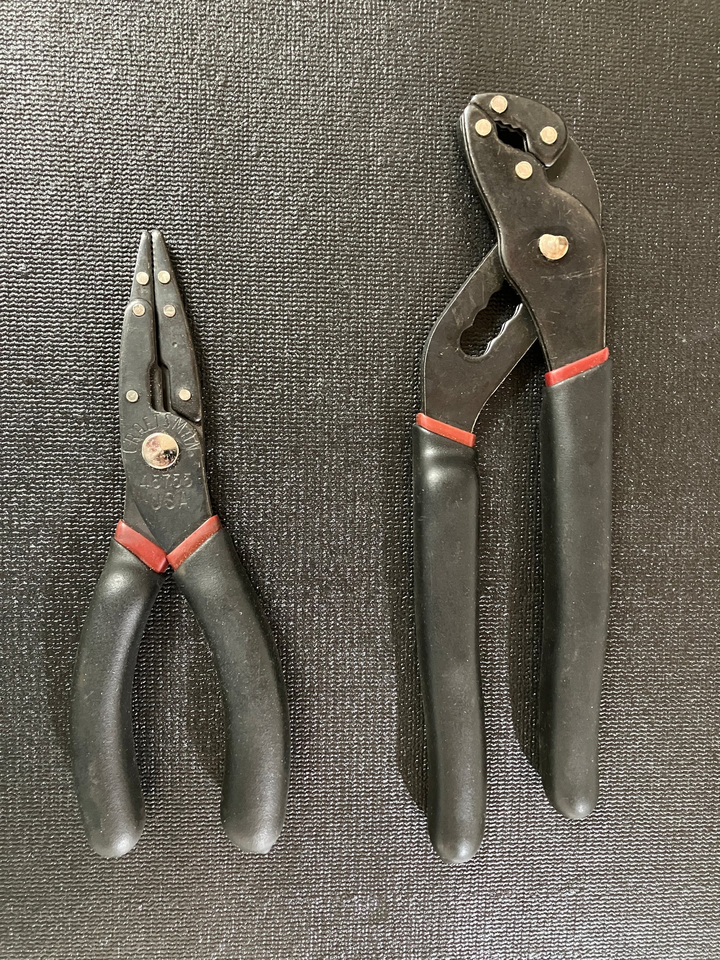 Vintage Craftsman Laminated Needle Nose 45755 & Water Pump Pliers 45753 USA