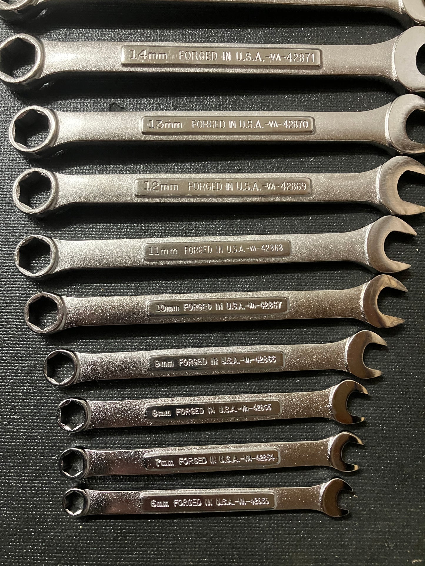 Vintage Craftsman 14pc Metric 6 Point Combination Wrench Set 6mm - 19mm -VA- USA
