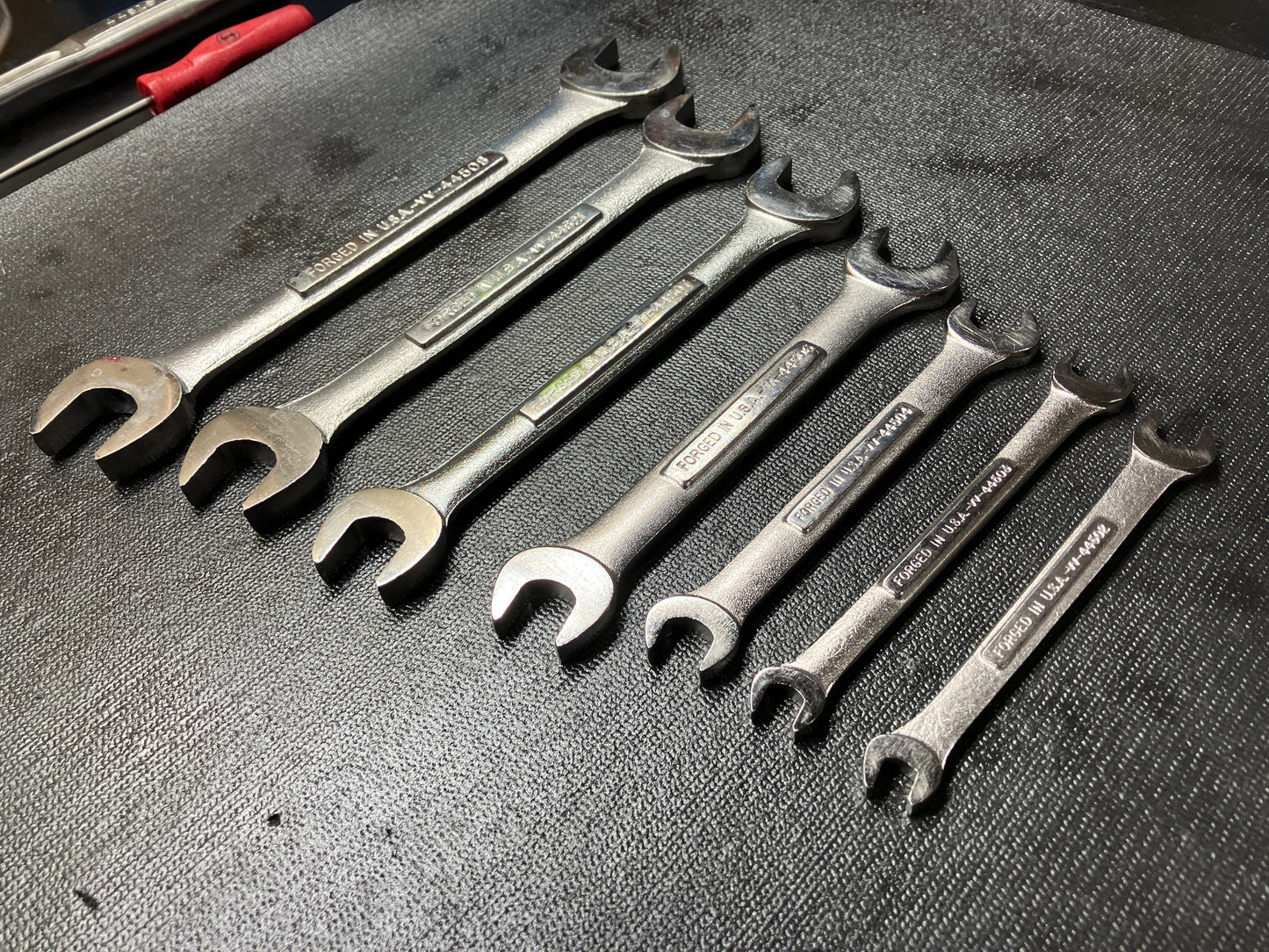 Vintage Craftsman 7pc Metric Double Open End Wrench Set 6-19mm USA