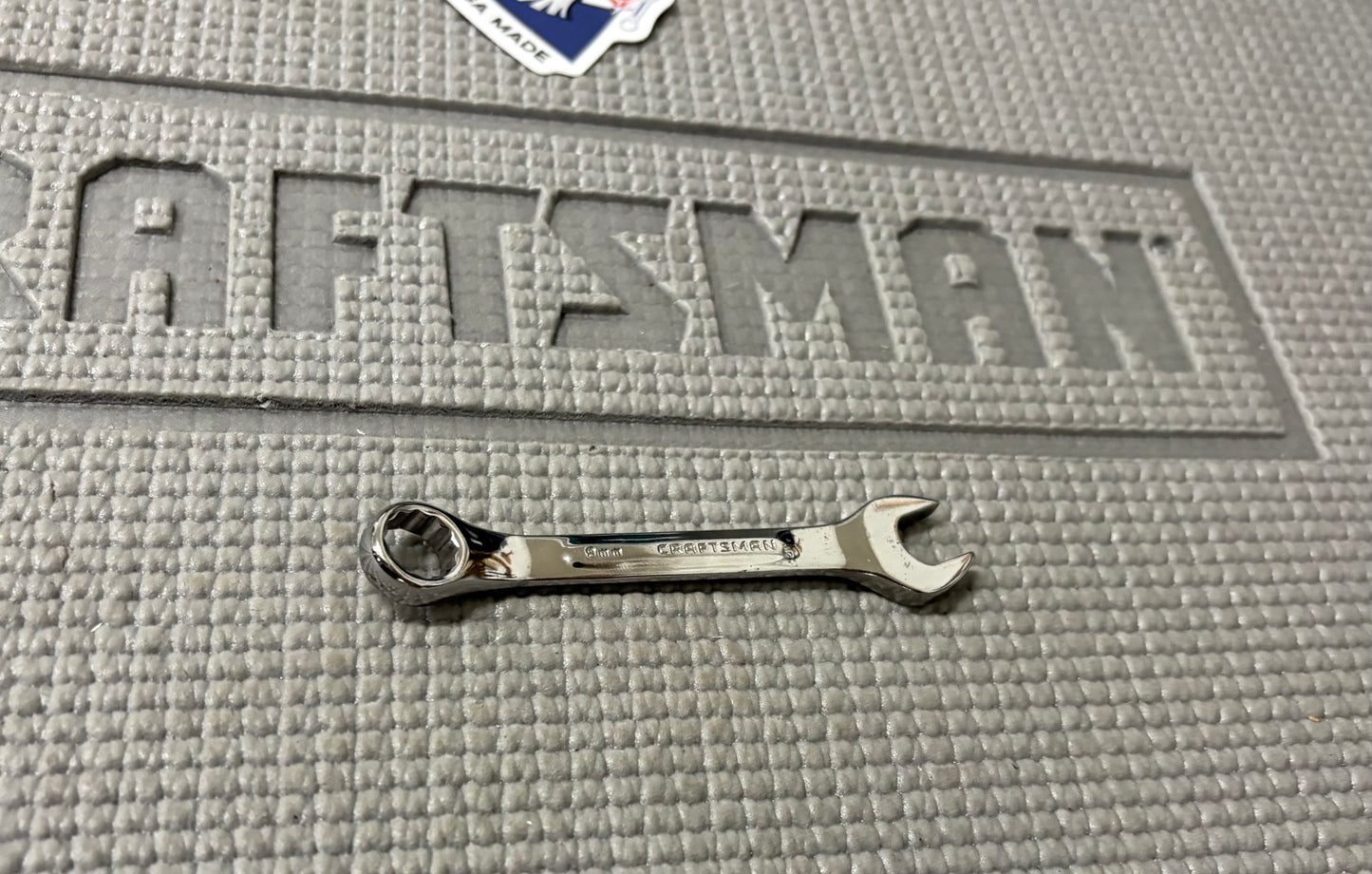 Vintage Craftsman Professional 9mm Stubby Combination Wrench 44112 -VV- USA
