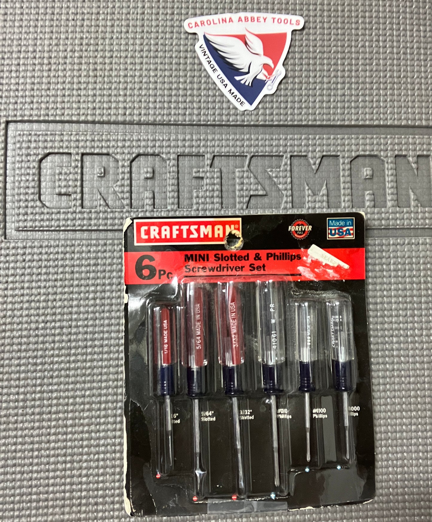 Craftsman 6-Piece Mini Screwdriver Set USA Made Slotted Phillips