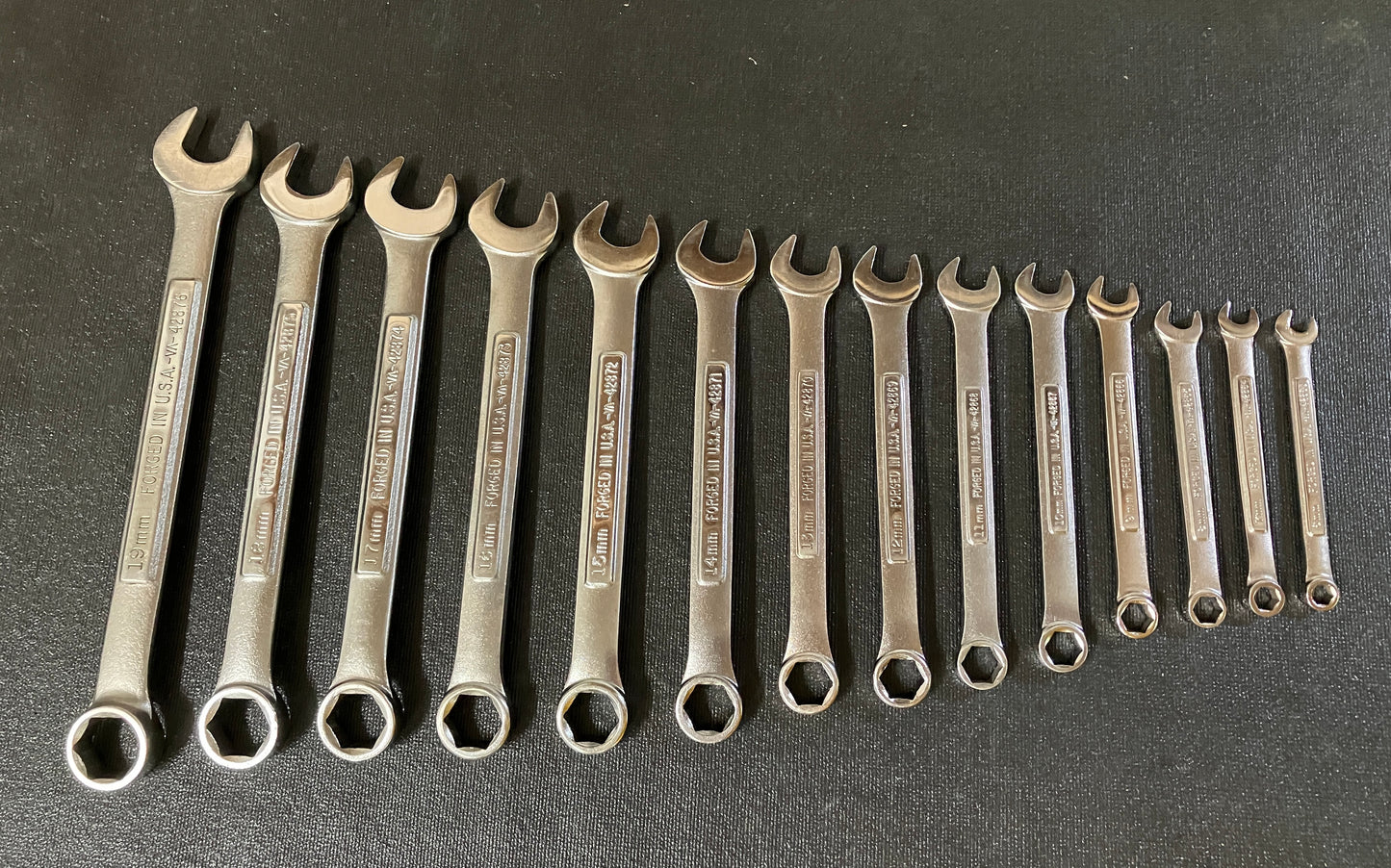 Vintage Craftsman 14pc Metric 6 Point Combination Wrench Set 6mm - 19mm -VA- USA