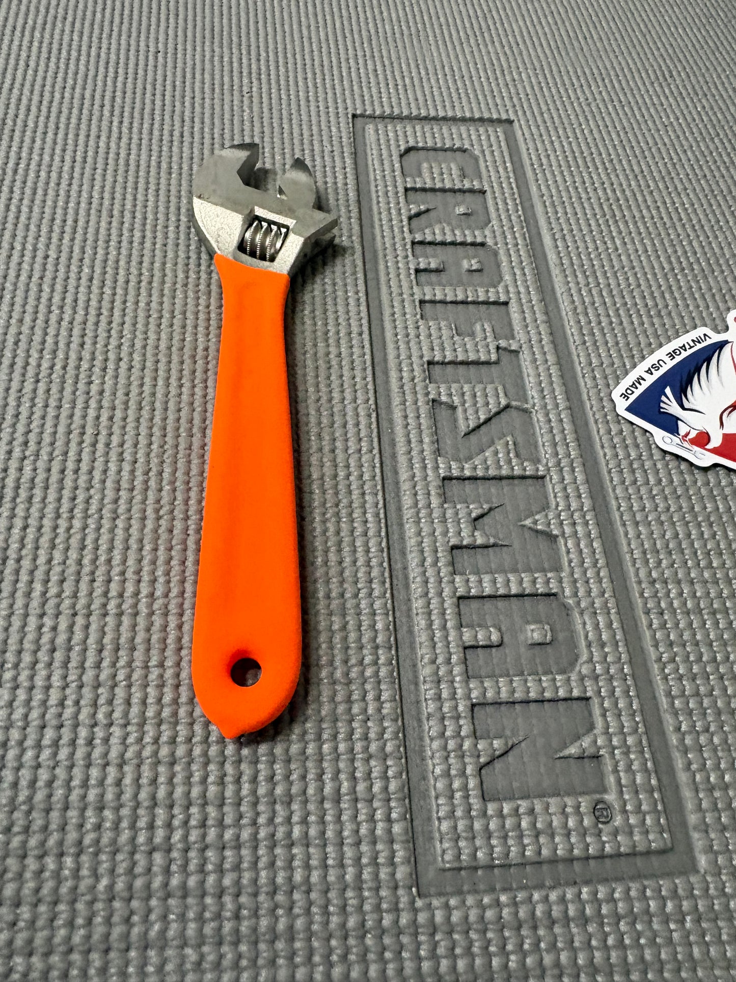 Sears Craftsman Orange Hi Viz 8" Adjustable Wrench 44603 WF USA Like New!