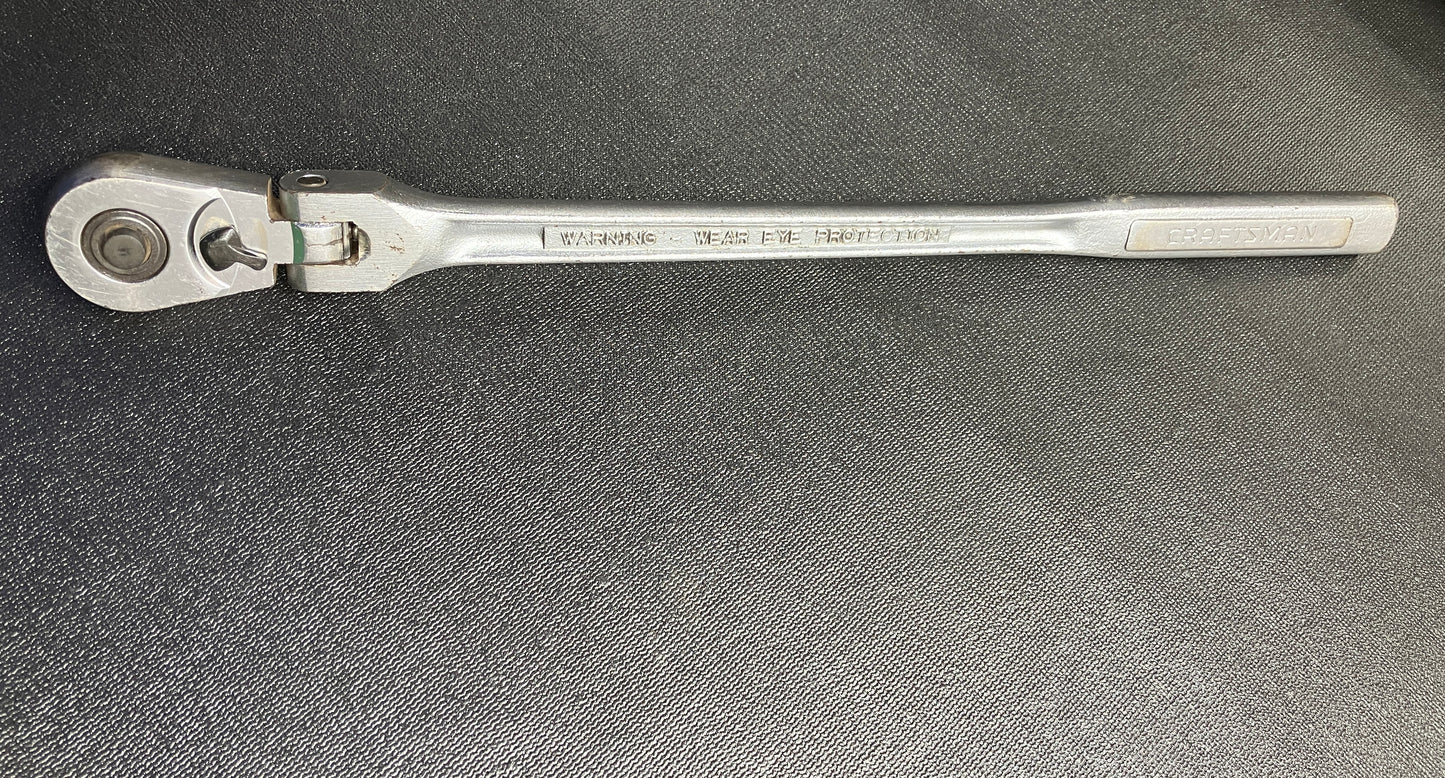 Vintage Craftsman 1/2” Drive Flex Head Ratchet 44816 VVN USA